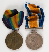 PAIR: British War Medal 1914-18 and Victory Medal 1914-19, named to 7319 SPR. W. WALSH 3 TUN COY. A.I.F. (2).