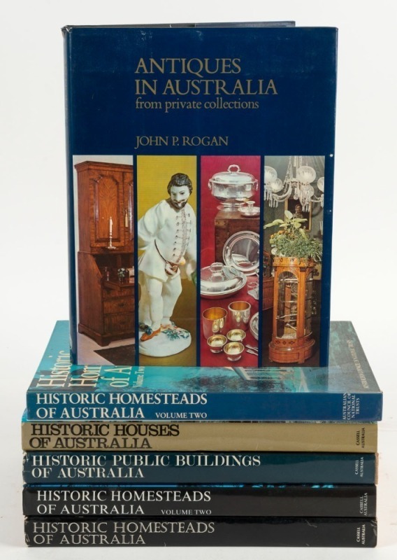 [AUSTRALIAN ARCHITECTURE] "Historic Homesteads of Australia" [1st ed. 1969]; "Historic Homesteads of Australia - Vol.2" [1st ed. 1976 and 2nd ed. 1985]; "Historic Public Buildings of Australia" [1st ed. 1971]; "Historic Houses of Australia" [1st ed. 1974]