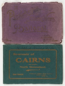 [SOUVENIR PHOTOGRAPHIC BOOKLETS] "12 Picturesque Coloured Views of Ballarat" published by H.J. Burston, circa 1910; "Souvenir of CAIRNS and District, North Queensland. Hand coloured" published by Robert Craig, circa 1910. (2 items).