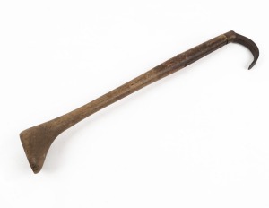 A Japanese fish gaff, used at the Tokyo fish markets, early 20th century, 36cm long