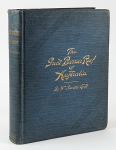 W. SAVILLE-KENT, "The Great Barrier Reef of Australia; Its Products and Potentialities.", [W.H.Allen & Co., London, 1893], folio, orig. blue cloth with gilt title on front cover; (xx, 387pp.). With 48 full-page b/w plates, 16 full-page chromo-lithograph c