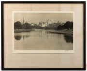 JOHN EATON (1881 - 1966), The Yarra, looking towards Flinders Street, bromoil photograph, signed 'John Eaton F.R.P.S.' in lower margin at right, 26 x 38.5cm (paper size). - 2