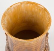 JOHN CAMPBELL brown glazed pottery vase, incised "John Campbell, Tasmania", ​​​​​​​16cm high - 6