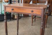 A Colonial Australian occasional table, single drawer with dummy drawer on reverse, blackwood, cedar and pine, Tasmanian origin, early 19th century, note: wood technology test conducted by Jugo Ilic. 73cm high, 61cm wide, 46cm deep - 4