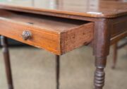 A Colonial Australian occasional table, single drawer with dummy drawer on reverse, blackwood, cedar and pine, Tasmanian origin, early 19th century, note: wood technology test conducted by Jugo Ilic. 73cm high, 61cm wide, 46cm deep - 5