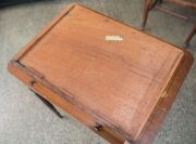 A Colonial Australian occasional table, single drawer with dummy drawer on reverse, blackwood, cedar and pine, Tasmanian origin, early 19th century, note: wood technology test conducted by Jugo Ilic. 73cm high, 61cm wide, 46cm deep - 6