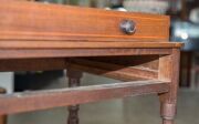 A Colonial Australian occasional table, single drawer with dummy drawer on reverse, blackwood, cedar and pine, Tasmanian origin, early 19th century, note: wood technology test conducted by Jugo Ilic. 73cm high, 61cm wide, 46cm deep - 10