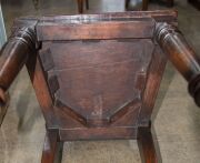 A pair of early Colonial Australian cedar hall chairs with finely carved shell backs and applied roundels, New South Wales origin, circa 1840, 87cm high. ​​​​​​​PROVENANCE: The Windeyer Family, New South Wales. - 9