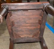 A pair of early Colonial Australian cedar hall chairs with finely carved shell backs and applied roundels, New South Wales origin, circa 1840, 87cm high. ​​​​​​​PROVENANCE: The Windeyer Family, New South Wales. - 16