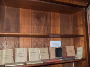 A Colonial Australian cedar bookcase with shield panel doors and turned columns, mid 19th century, 237cm high, 144cm wide, 54cm deep - 16