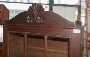An antique cedar wall cabinet with carved pediment top, Launceston, Tasmanian origin, circa 1840, 95cm high, 61cm wide, 29cm deep - 3