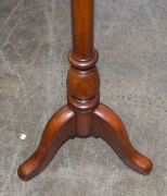 An antique Australian solid cedar music stand with adjustable post, 19th century, 125cm high - 7