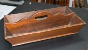 An antique Australian cedar cutlery tray, New South Wales origin, early to mid 19th century, ​​​​​​​47cm wide - 2