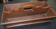 An antique Australian cedar cutlery tray, New South Wales origin, early to mid 19th century, ​​​​​​​47cm wide - 4