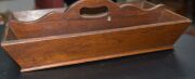 An antique Australian cedar cutlery tray, New South Wales origin, early to mid 19th century, ​​​​​​​47cm wide - 5