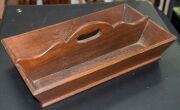 An antique Australian cedar cutlery tray, New South Wales origin, early to mid 19th century, ​​​​​​​47cm wide - 8