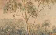 MARY ANN SYNNOT (Williams) (1828 - 1903) Bunyin-a-wak, South Brighton, watercolour, signed, titled and dated Oct.24th '59 at lower left, 15 x 23cm. also initialled "MAW" (Mary Ann Williams) lower left. - 5