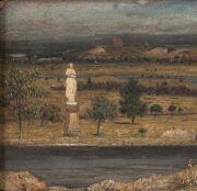 ARTIST UNKNOWN (Australian, 19th century), (Victorian goldfields), oil on canvas, ​​​​​​​13 x 17cm, 26 x 32cm overall - 4