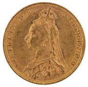 Coins - Australia: 1889 Sovereign, Jubilee head, St. George reverse, Melbourne, EF. - 2