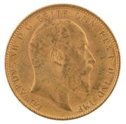Coins - Australia: 1906 Sovereign, Edward VII, St. George reverse, Melbourne, EF. - 2