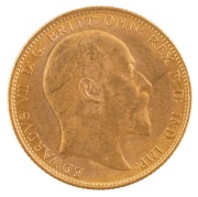 Coins - Australia: 1907 Sovereign, Edward VII, St. George reverse, Melbourne, aUnc. - 2