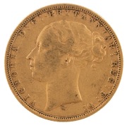 Coins - Australia: 1879 Sovereign, Young head, St. George reverse, Melbourne, VF. - 2