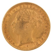 Coins - Australia: 1883 & 1884 Sovereigns, Young head, St. George reverse, Sydney, VF/EF. (2). - 3