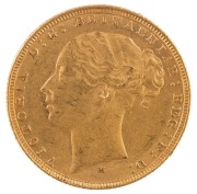 Coins - Australia: 1884 Sovereign, Young head, St. George reverse, Melbourne, EF. - 2