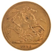 Coins - Australia: 1886 Sovereigns, Young head, St. George reverse, Melbourne, VF/VF+. (3). - 6