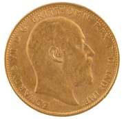 Coins - Australia: 1909 Sovereign, Edward VII, St. George reverse, Melbourne, Unc. - 2
