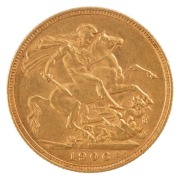 Coins - Australia: 1906 & 1907 Sovereigns, Edward VII, St. George reverse, Sydney, VF/EF. (2). - 2