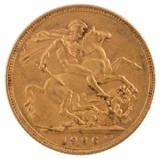 Coins - Australia: 1906, 1907 & 1908 Sovereigns, Edward VII, St. George reverse, Sydney, VF/EF. (3). - 2