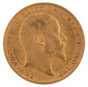 Coins - Australia: 1906, 1907, 1908 & 1909 Sovereigns, Edward VII, St. George reverse, Sydney, VF/EF. (4). - 5