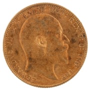 Coins - Australia: 1906, 1907, 1908 & 1909 Sovereigns, Edward VII, St. George reverse, Sydney, VF/EF. (4). - 7