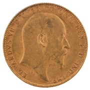Coins - Australia: 1906, 1907 & 1908&nbsp;Sovereigns, Edward VII, St. George reverse, Perth, VF/EF&nbsp;(3). - 5