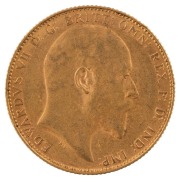 Coins - Australia: 1906, 1907 & 1908&nbsp;Sovereigns, Edward VII, St. George reverse, Perth, VF/EF&nbsp;(3). - 7
