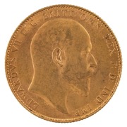 Coins - Australia: 1907, 1908 & 1909 Sovereigns, Edward VII, St. George reverse, Perth, aUnc/Unc. (3). - 7