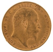 Coins - Australia: 1906, 1907, 1908 & 1909 Sovereigns, Edward VII, St. George reverse, Perth, EF. (4). - 3