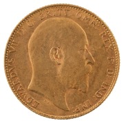 Coins - Australia: 1906, 1907, 1908 & 1909 Sovereigns, Edward VII, St. George reverse, Perth, EF. (4). - 5