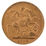 Coins - Australia: 1906, 1907, 1908 & 1909 Sovereigns, Edward VII, St. George reverse, Perth, EF. (4). - 6