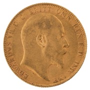 Coins - Australia: 1906, 1907, 1908 & 1909 Sovereigns, Edward VII, St. George reverse, Perth, EF. (4). - 9