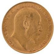Coins - Australia: 1907 Sovereigns, Edward VII, St. George reverse, Perth, EF/aUnc. (2). - 3