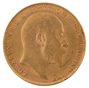 Coins - Australia: 1907 Sovereigns, Edward VII, St. George reverse, Perth, EF/aUnc. (2). - 5
