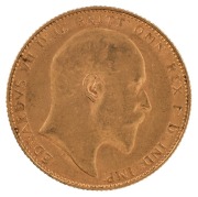 Coins - Australia: 1908 Sovereigns, Edward VII, St. George reverse, Perth, EF.&nbsp;(2). - 3