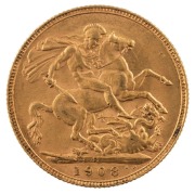 Coins - Australia: 1908 Sovereigns, Edward VII, St. George reverse, Perth, EF.&nbsp;(2). - 4