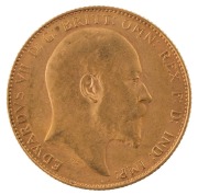 Coins - Australia: 1909 Sovereigns, Edward VII, St. George reverse, Perth, EF.&nbsp;(2). - 3