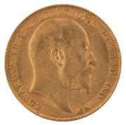 Coins - Australia: 1909 Sovereigns, Edward VII, St. George reverse, Perth, EF.&nbsp;(2). - 5