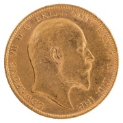 Coins - World: Great Britain: 1906 Sovereign, Edward VII, St. George reverse, Unc. - 2