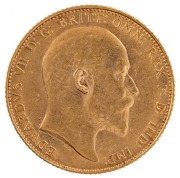 Coins - World: Great Britain: 1907 Sovereign, Edward VII, St. George reverse, aUnc. - 2