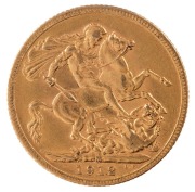Coins - Australia: 1912 Sovereigns, George V, St. George reverse, Melbourne, EF. (2). - 4